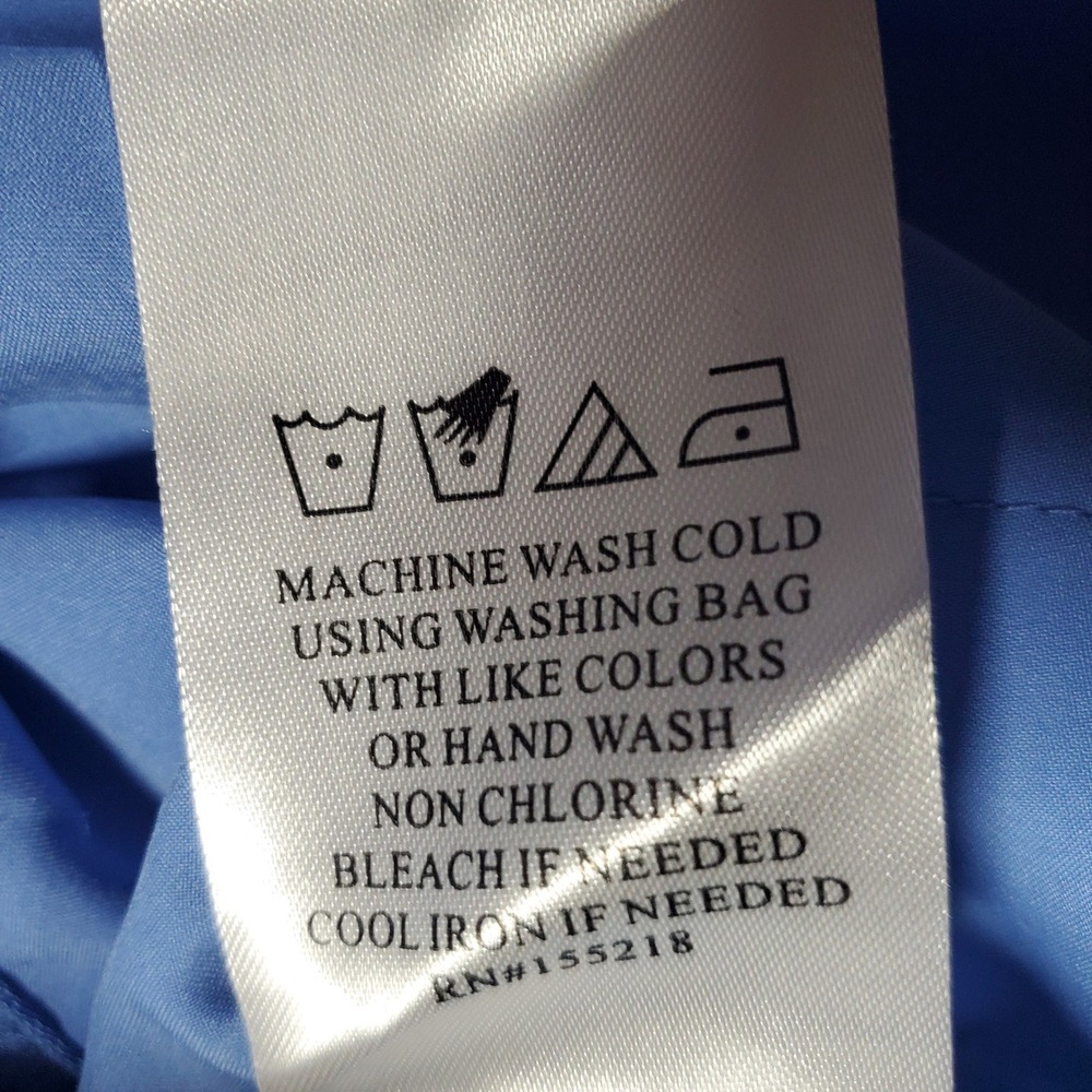 Wildfang Empower Satin Wrap Skirt Womens Medium Light Blue Coquette Silky Slip - Picture 6 of 7